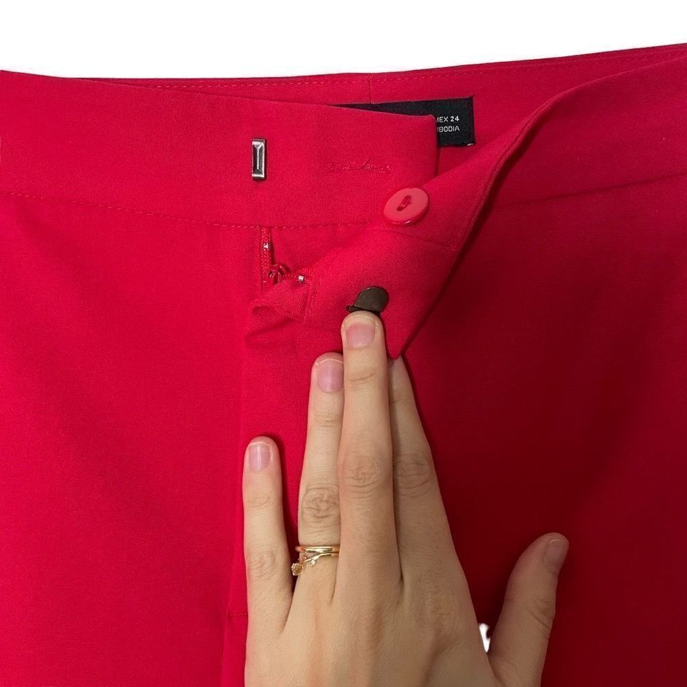 Zara Red Work Pants‎ - Picture 6 of 11